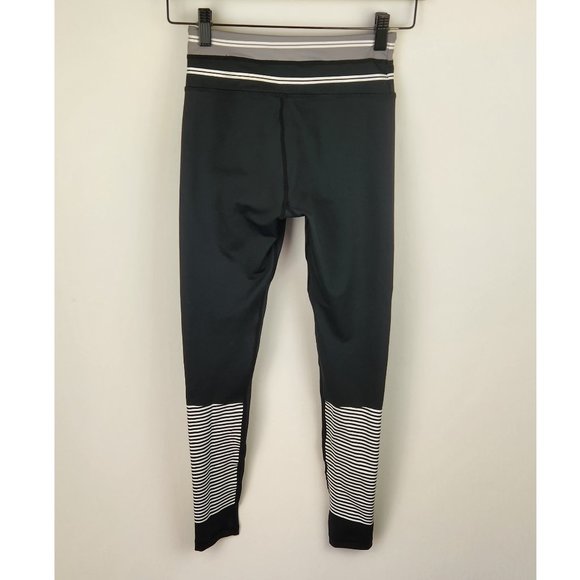 All Fenix Black Striped Athletic Leggings sz XS - Picture 2 of 7
